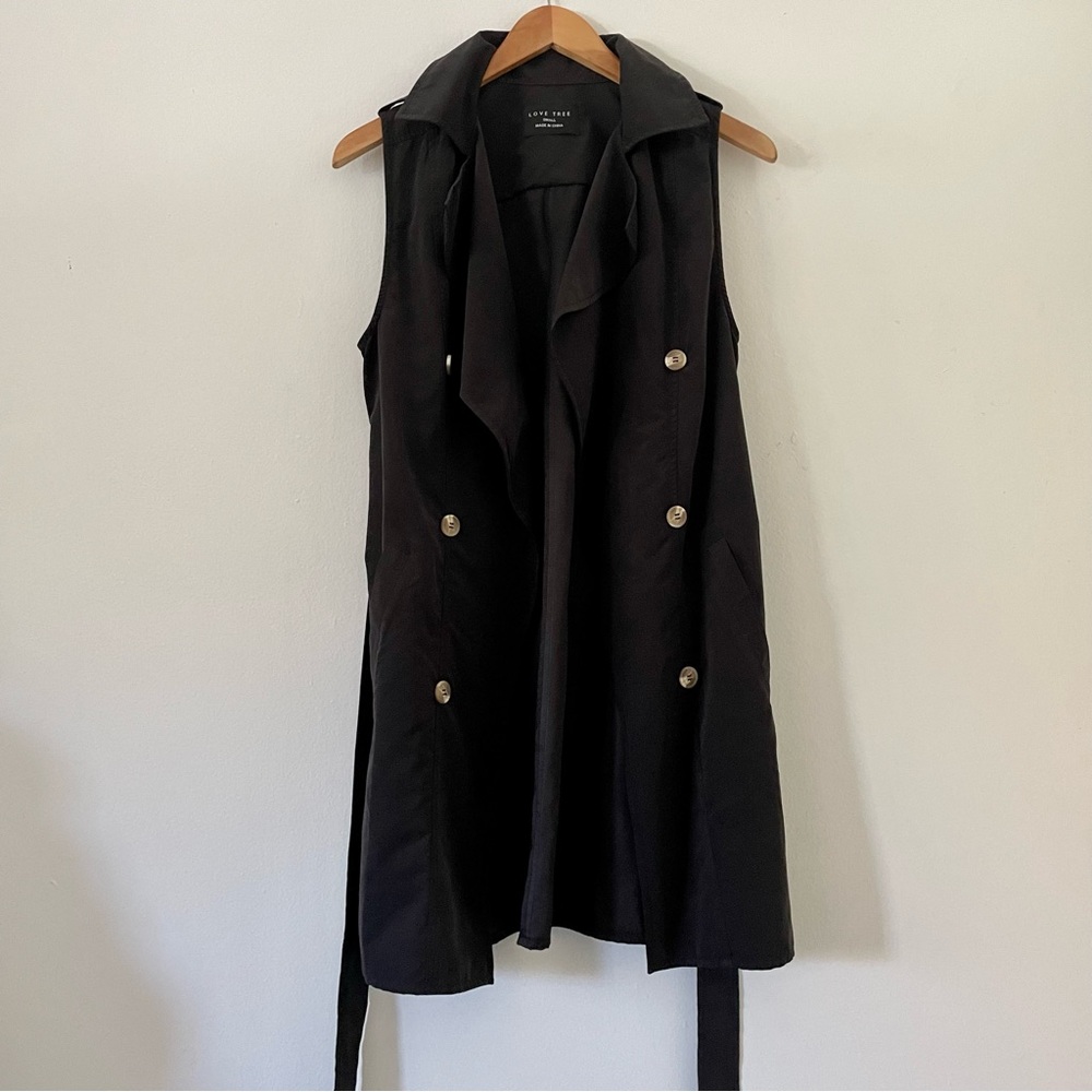 Sleeveless Trench Vest